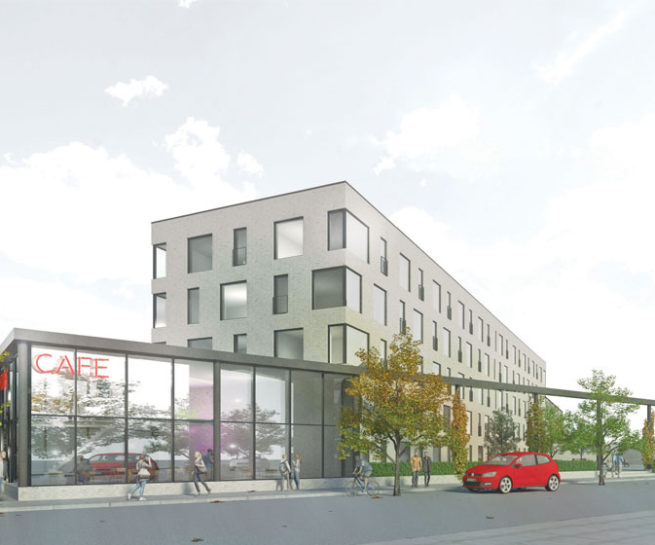BE Arkitekter - Projektering, lejligheder og cafe. Arkitekt. Vanløse